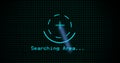 Gps tracking location futuristic with grid line . searching area or place . analysis concept over 4k resolution.