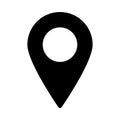 Gps glyph flat vector icon Royalty Free Stock Photo