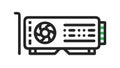 GPU graphics card icon, computer hardware component, vector design Generative AI Royalty Free Stock Photo