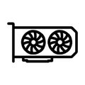 GPU Icon Royalty Free Stock Photo