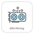 GPU Mining Icon.