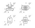 Gpu, Swipe up and Wifi icons set. Augmented reality sign. Graphic card, Scrolling page, Internet router. Vector