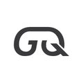 GQ letter logo vector icon design Royalty Free Stock Photo
