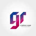 GR Letter Logo Design
