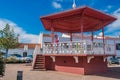 GrÃ¢ndola, PORTUGAL - 26 April 2023 - Vintage bandstand in the village