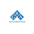 GRA letter logo design on white background. GRA creative initials letter logo concept. GRA letter design