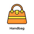 Grab this amazing vector of handbag in modern style