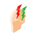 Grab this beautiful isometric icon of headache, migraine vector design