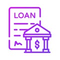 Grab this carefully crafted loan agreement vector design Royalty Free Stock Photo