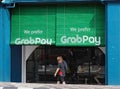 GrabPay Bamboo Blinds At A Cafe In Ipoh Oldtown