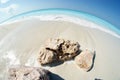 Stones on Grace Bay beach