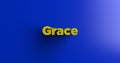 Grace - 3D rendered colorful headline illustration