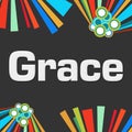 Grace Dark Colorful Elements Background