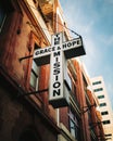 Grace & Hope Mission vintage cross sign, Baltimore, Maryland