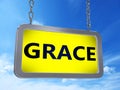 Grace on billboard Royalty Free Stock Photo