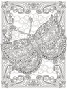 Graceful adult coloring page