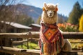 Graceful Alpaca: A Tranquil Encounter with Nature