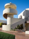 Exterior stairway, modern Southwest architecture Royalty Free Stock Photo