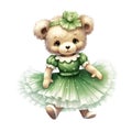 Graceful ballerina teddy design