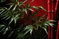 Graceful Bamboo Plants Symbolizing Strength And Resilience Chinese New Year. Generative AI