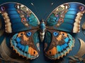 A graceful butterfly emerging from its chrysalis generated by Ai Royalty Free Stock Photo