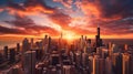 Graceful cityscape: chicago Royalty Free Stock Photo