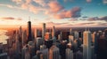 Graceful cityscape: chicago Royalty Free Stock Photo