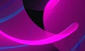 Graceful dynamic wavy pink purple 3d shapes in digital futuristic wallpaper.