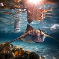 Graceful Eagle Rays in Pristine Waters