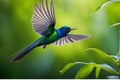 Graceful Flight: Swallow Capturing Every Delicate Feather and Iridescent Plumage Sheen