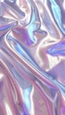 Satiny waves of pastel pink and blue with a glossy finish. AI generated