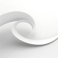 Graceful Forms: 3d White Paper Design With Curvilinear Unvigintagon