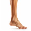 Graceful Human Foot Arch against White Background. Genrative Ai