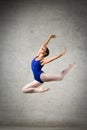 Graceful lady. Ballerina on pointe in pose. Ballet, dance, Royalty Free Stock Photo