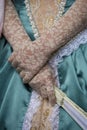 Graceful lady hands