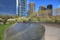 Graceful pedestrian bridge