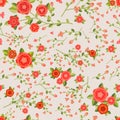 Graceful seamless floral pattern