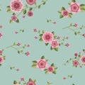 Graceful seamless floral pattern