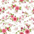 Graceful seamless floral pattern