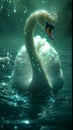 Graceful swan Royalty Free Stock Photo