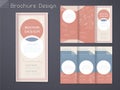 Graceful tri-fold brochure template design