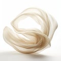 Graceful Tulle Fabric Sculpture With Soft Light