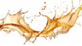 Graceful whiskey splash Royalty Free Stock Photo