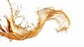 Graceful whiskey splash Royalty Free Stock Photo