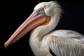 Graceful White Pelican (Pelecanus onocrotalus). Generative By Ai