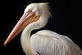 Graceful White Pelican (Pelecanus onocrotalus). Generative By Ai