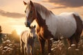 Horse and Foals