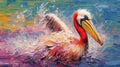 Gracefully Perched Pelican Royalty Free Stock Photo