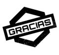 Gracias rubber stamp Royalty Free Stock Photo