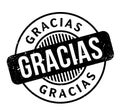 Gracias rubber stamp Royalty Free Stock Photo